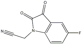 2-(5-fluoro-2,3-dioxo-2,3-dihydro-1H-indol-1-yl)acetonitrile