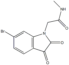 2-(6-bromo-2,3-dioxo-2,3-dihydro-1H-indol-1-yl)-N-methylacetamide Structure