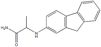 2-(9H-fluoren-2-ylamino)propanamide 结构式