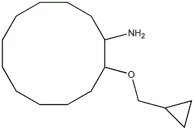 2-(cyclopropylmethoxy)cyclododecan-1-amine 结构式