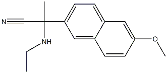 2-(ethylamino)-2-(6-methoxynaphthalen-2-yl)propanenitrile Structure