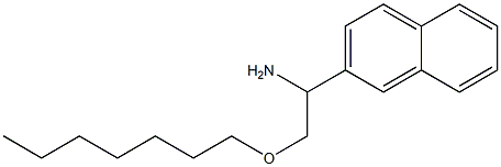 2-(heptyloxy)-1-(naphthalen-2-yl)ethan-1-amine 结构式
