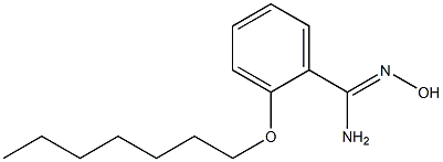 2-(heptyloxy)-N'-hydroxybenzene-1-carboximidamide,,结构式