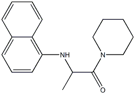 2-(naphthalen-1-ylamino)-1-(piperidin-1-yl)propan-1-one Struktur