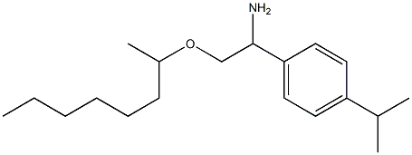 2-(octan-2-yloxy)-1-[4-(propan-2-yl)phenyl]ethan-1-amine Struktur