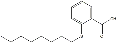 2-(octylsulfanyl)benzoic acid Structure