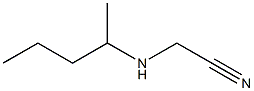 2-(pentan-2-ylamino)acetonitrile Structure