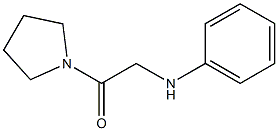 2-(phenylamino)-1-(pyrrolidin-1-yl)ethan-1-one Struktur