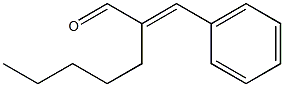 2-(phenylmethylidene)heptanal Structure