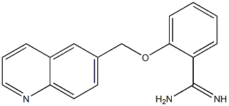 2-(quinolin-6-ylmethoxy)benzene-1-carboximidamide 化学構造式