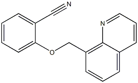 2-(quinolin-8-ylmethoxy)benzonitrile Structure
