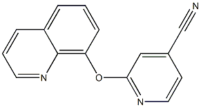2-(quinolin-8-yloxy)pyridine-4-carbonitrile Structure