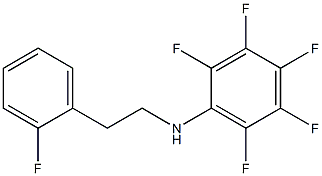 2,3,4,5,6-pentafluoro-N-[2-(2-fluorophenyl)ethyl]aniline Struktur