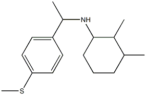 2,3-dimethyl-N-{1-[4-(methylsulfanyl)phenyl]ethyl}cyclohexan-1-amine Structure