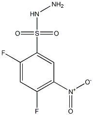 2,4-difluoro-5-nitrobenzene-1-sulfonohydrazide Structure