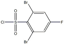 2,6-dibromo-4-fluorobenzenesulfonyl chloride 结构式
