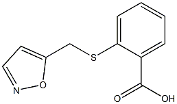 2-[(1,2-oxazol-5-ylmethyl)sulfanyl]benzoic acid Struktur