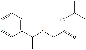 2-[(1-phenylethyl)amino]-N-(propan-2-yl)acetamide,,结构式