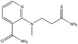 2-[(2-carbamothioylethyl)(methyl)amino]pyridine-3-carboxamide Struktur