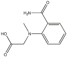 2-[(2-carbamoylphenyl)(methyl)amino]acetic acid 结构式