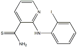 2-[(2-iodophenyl)amino]pyridine-3-carbothioamide Struktur