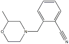 2-[(2-methylmorpholin-4-yl)methyl]benzonitrile Structure