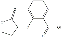2-[(2-oxooxolan-3-yl)oxy]benzoic acid Structure