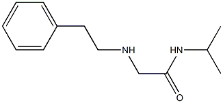 2-[(2-phenylethyl)amino]-N-(propan-2-yl)acetamide Structure