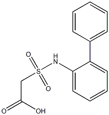 2-[(2-phenylphenyl)sulfamoyl]acetic acid Structure