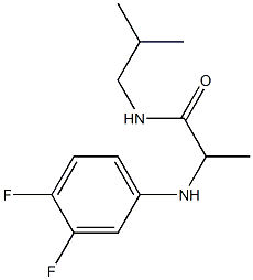  2-[(3,4-difluorophenyl)amino]-N-(2-methylpropyl)propanamide