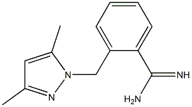 2-[(3,5-dimethyl-1H-pyrazol-1-yl)methyl]benzenecarboximidamide Structure