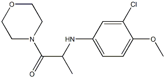2-[(3-chloro-4-methoxyphenyl)amino]-1-(morpholin-4-yl)propan-1-one Structure