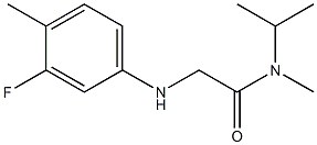 2-[(3-fluoro-4-methylphenyl)amino]-N-methyl-N-(propan-2-yl)acetamide
