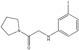 2-[(3-iodophenyl)amino]-1-(pyrrolidin-1-yl)ethan-1-one Struktur