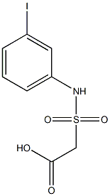 2-[(3-iodophenyl)sulfamoyl]acetic acid Struktur