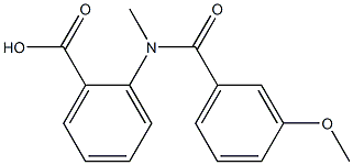 2-[(3-methoxybenzoyl)(methyl)amino]benzoic acid