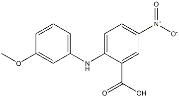2-[(3-methoxyphenyl)amino]-5-nitrobenzoic acid Struktur