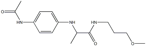2-[(4-acetamidophenyl)amino]-N-(3-methoxypropyl)propanamide Structure