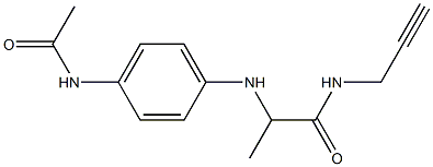 2-[(4-acetamidophenyl)amino]-N-(prop-2-yn-1-yl)propanamide