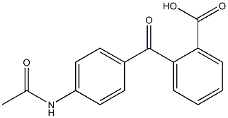2-[(4-acetamidophenyl)carbonyl]benzoic acid Structure