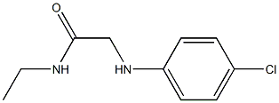 2-[(4-chlorophenyl)amino]-N-ethylacetamide 结构式