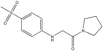 2-[(4-methanesulfonylphenyl)amino]-1-(pyrrolidin-1-yl)ethan-1-one Struktur
