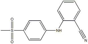2-[(4-methanesulfonylphenyl)amino]benzonitrile 结构式