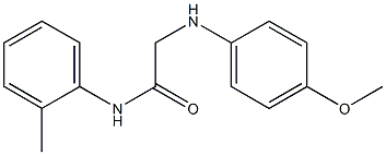 2-[(4-methoxyphenyl)amino]-N-(2-methylphenyl)acetamide Struktur