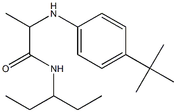 2-[(4-tert-butylphenyl)amino]-N-(pentan-3-yl)propanamide Struktur
