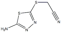 2-[(5-amino-1,3,4-thiadiazol-2-yl)sulfanyl]acetonitrile Structure