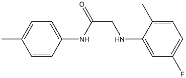 2-[(5-fluoro-2-methylphenyl)amino]-N-(4-methylphenyl)acetamide Structure