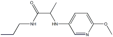 2-[(6-methoxypyridin-3-yl)amino]-N-propylpropanamide