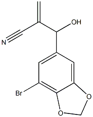 2-[(7-bromo-2H-1,3-benzodioxol-5-yl)(hydroxy)methyl]prop-2-enenitrile Structure