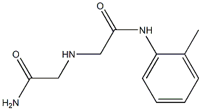 2-[(carbamoylmethyl)amino]-N-(2-methylphenyl)acetamide Struktur